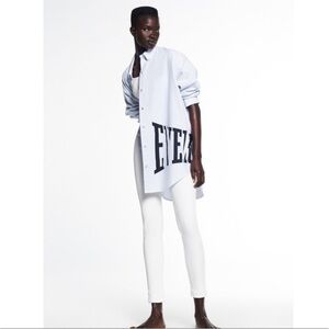 Zara striped everlast shirt xs